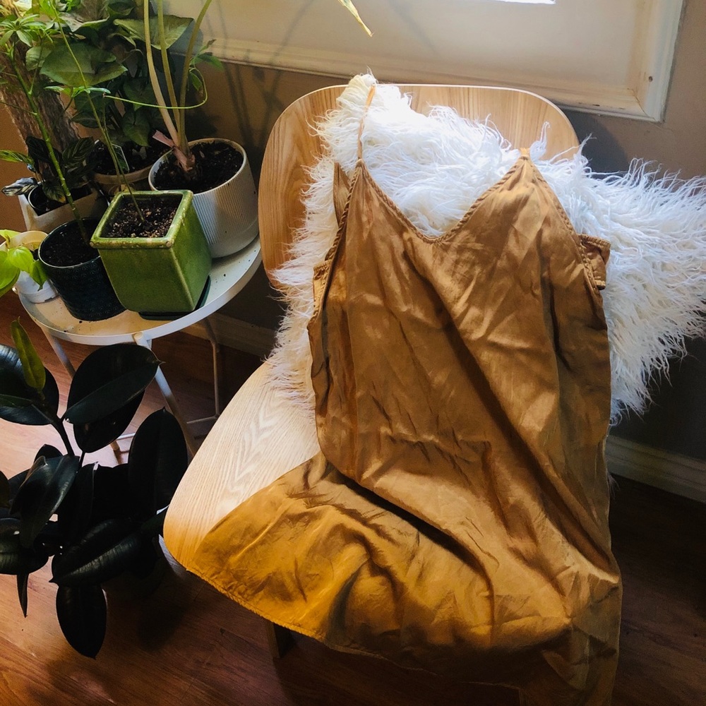 Silky Gold Dress 🚫sold🚫